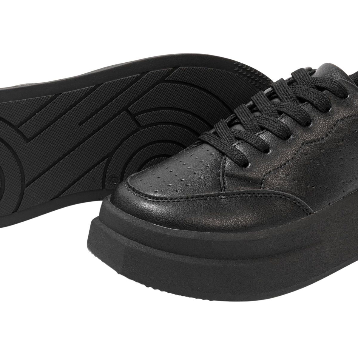 Black - Lifestyle - Kappa Womens-Ladies Ari Casual Platform Trainers