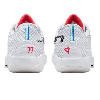 White-Crimson Red - Back - Nike Mens Luka 77 Basketball Shoes
