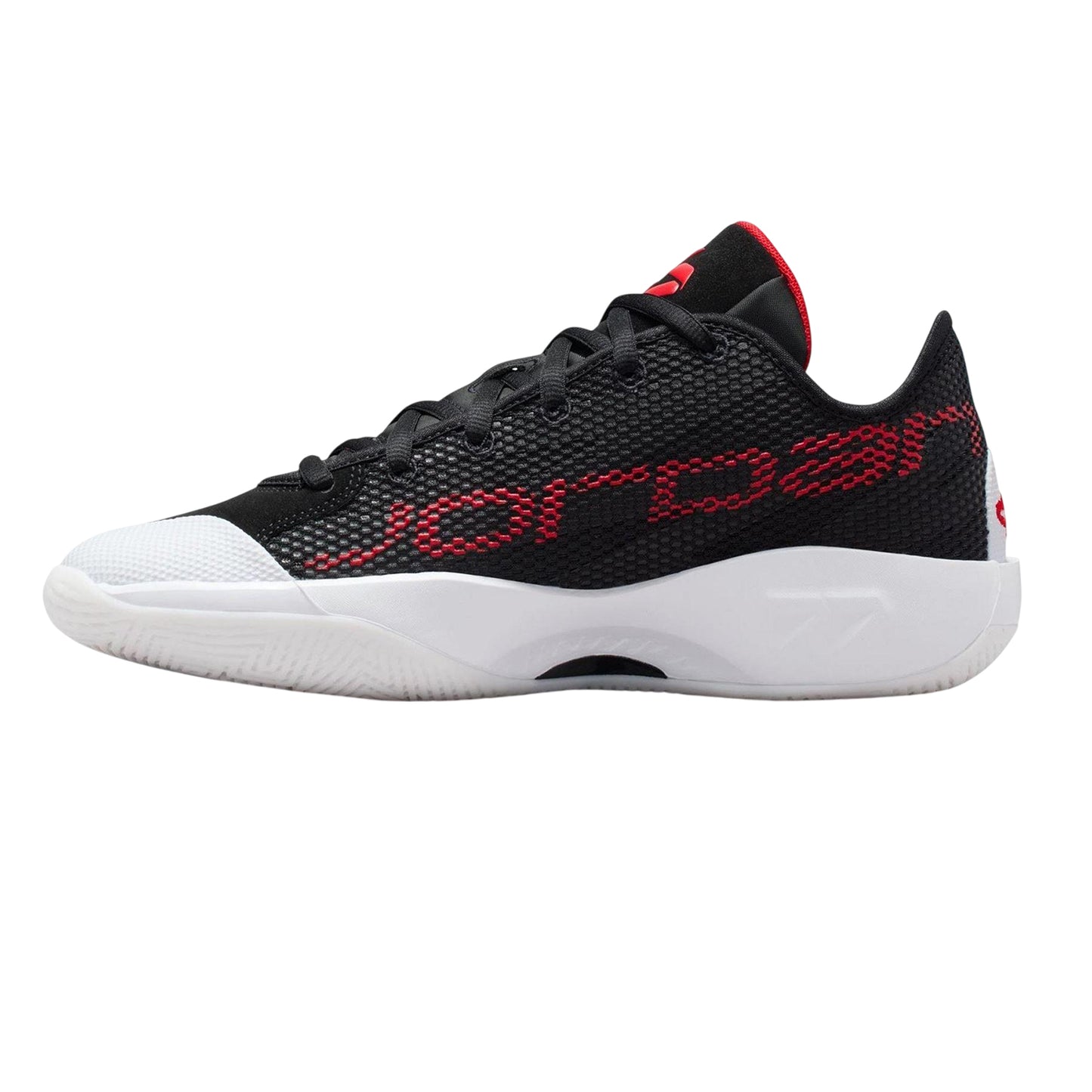Black-Red - Side - Nike Mens Luka 77 Basketball Shoes