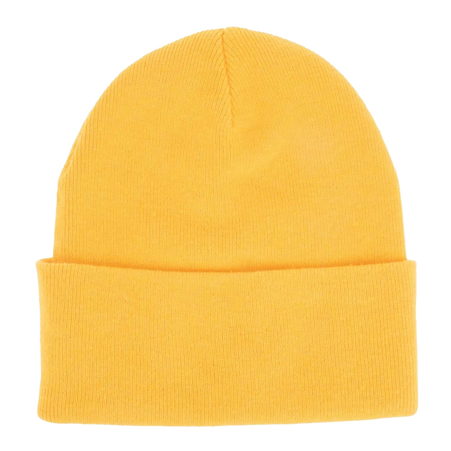 Yellow - Back - Hugo Xevon Ribbed Turn Up Beanie
