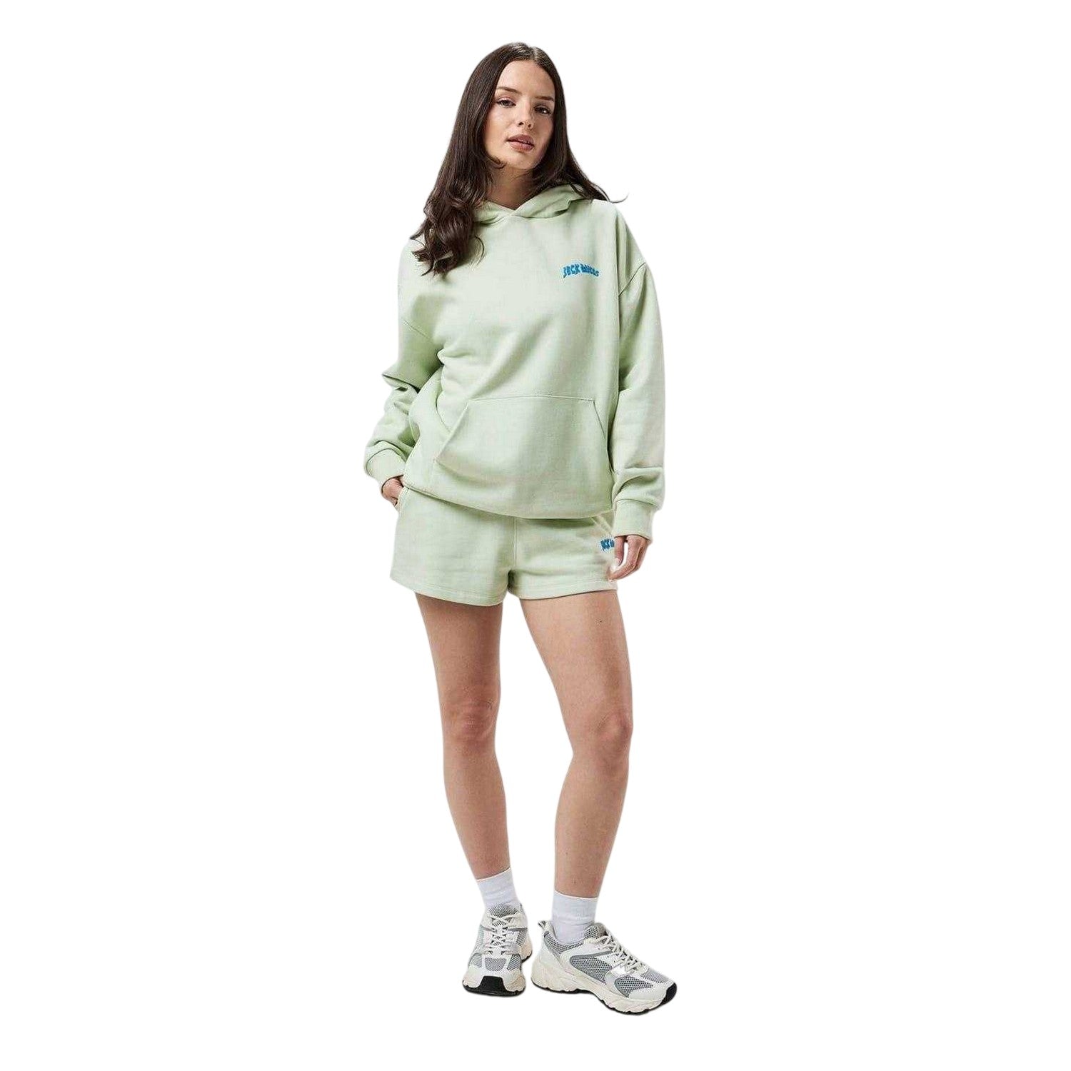 Seaglass - Side - Jack Wills Womens-Ladies Fleece Sweat Shorts