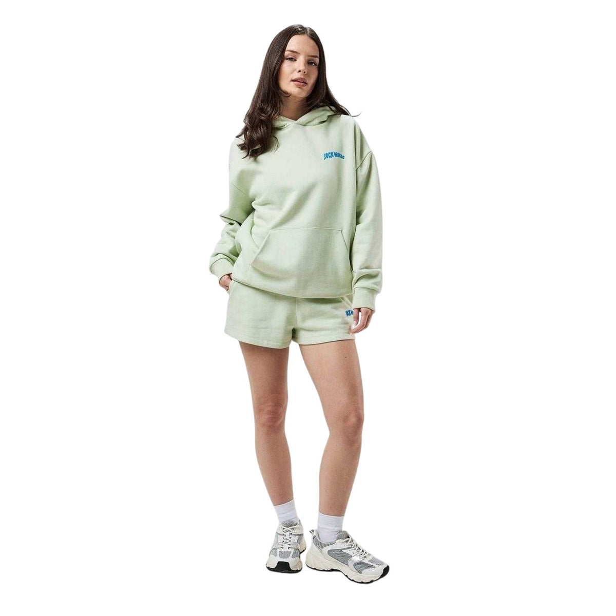 Seaglass - Side - Jack Wills Womens-Ladies Fleece Sweat Shorts