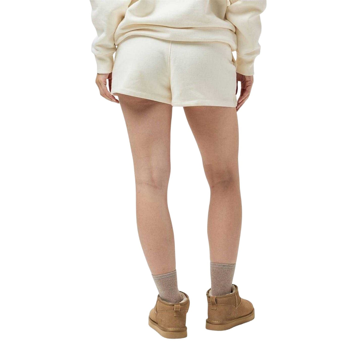 Vintage White - Back - Jack Wills Womens-Ladies Fleece Sweat Shorts