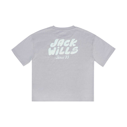 Lilac - Back - Jack Wills Childrens-Kids Short-Sleeved T-Shirt