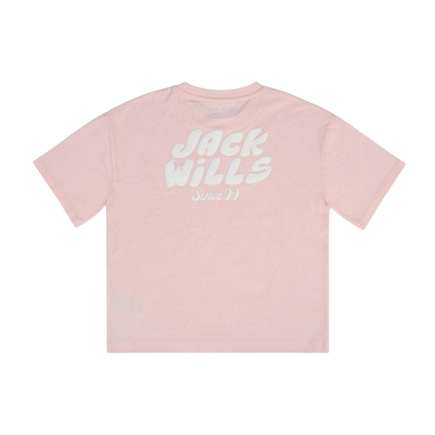 Pink - Back - Jack Wills Childrens-Kids Short-Sleeved T-Shirt