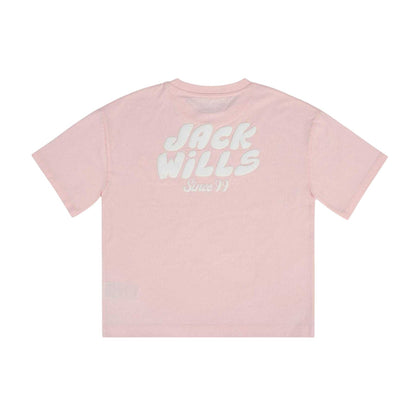 Pink - Back - Jack Wills Childrens-Kids Short-Sleeved T-Shirt