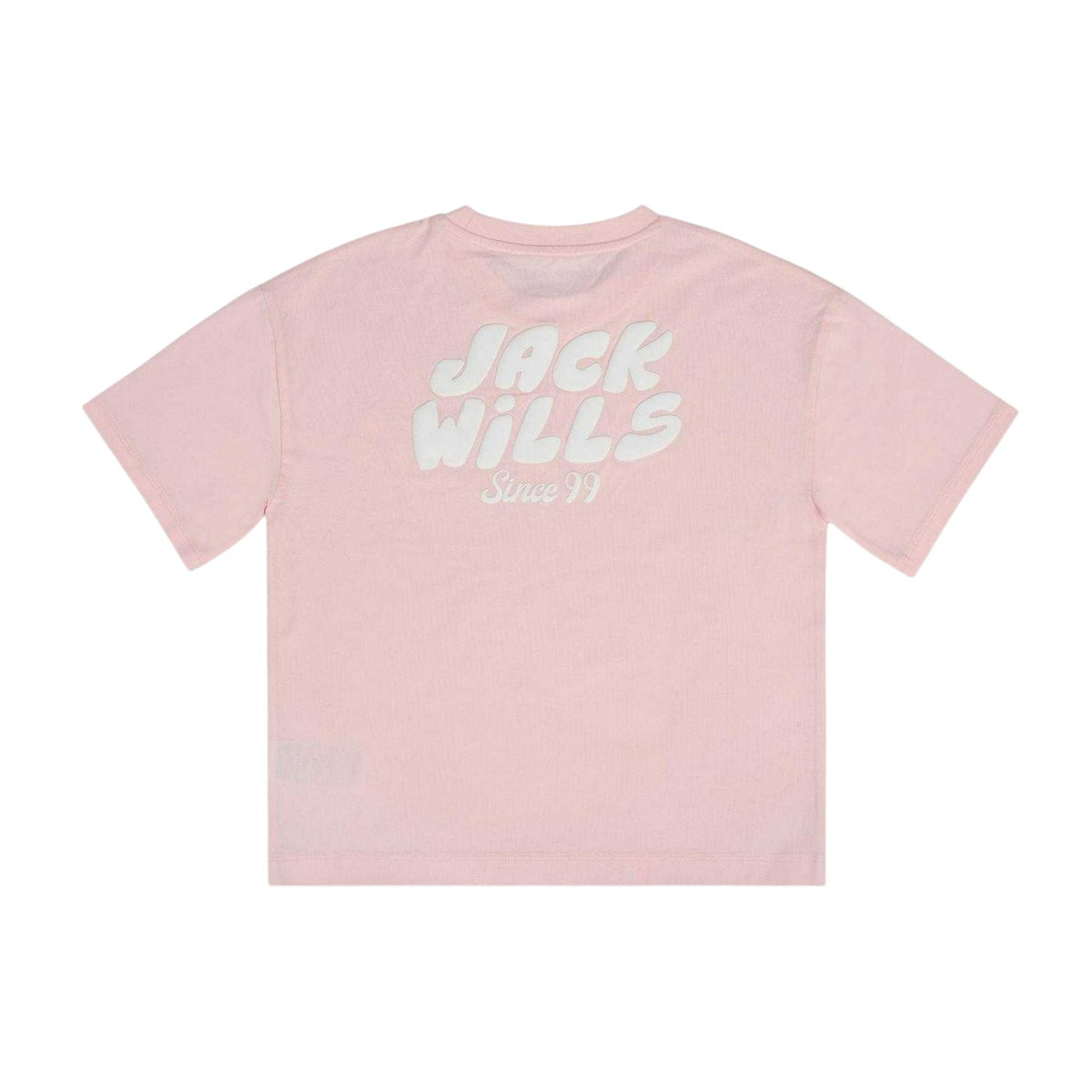 Pink - Back - Jack Wills Childrens-Kids Short-Sleeved T-Shirt