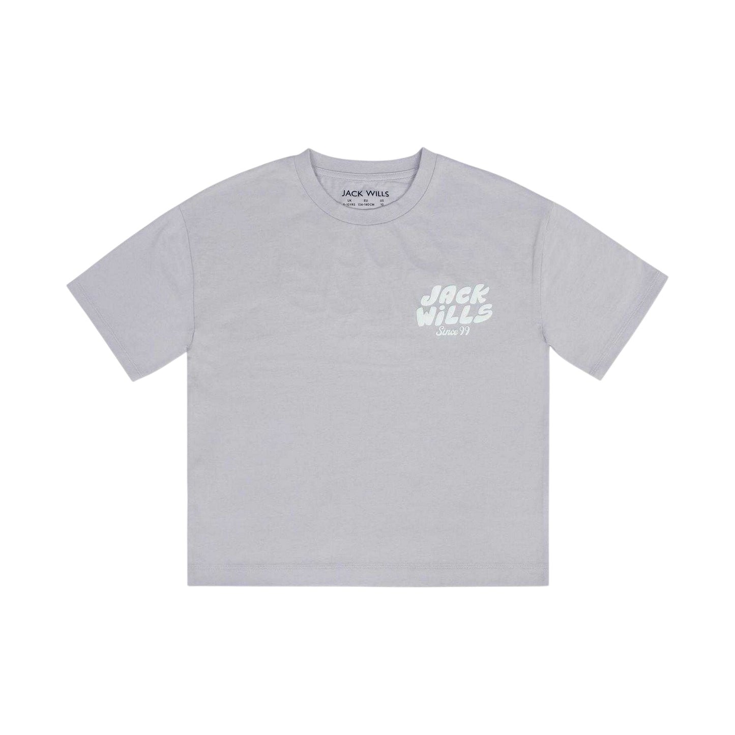 Lilac - Front - Jack Wills Childrens-Kids Short-Sleeved T-Shirt