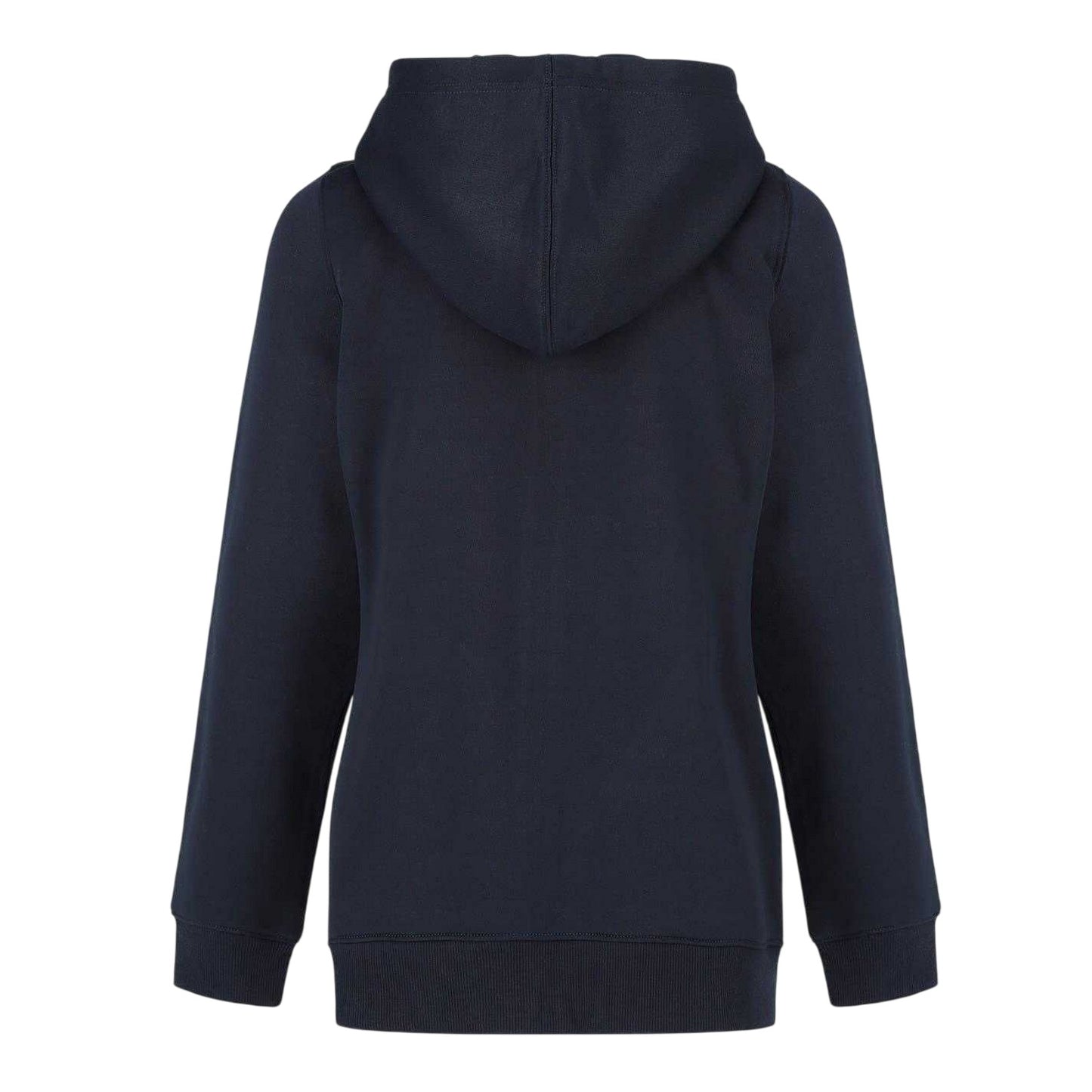 Navy - Back - Slazenger Womens-Ladies Logo Fitted Full Zip Hoodie