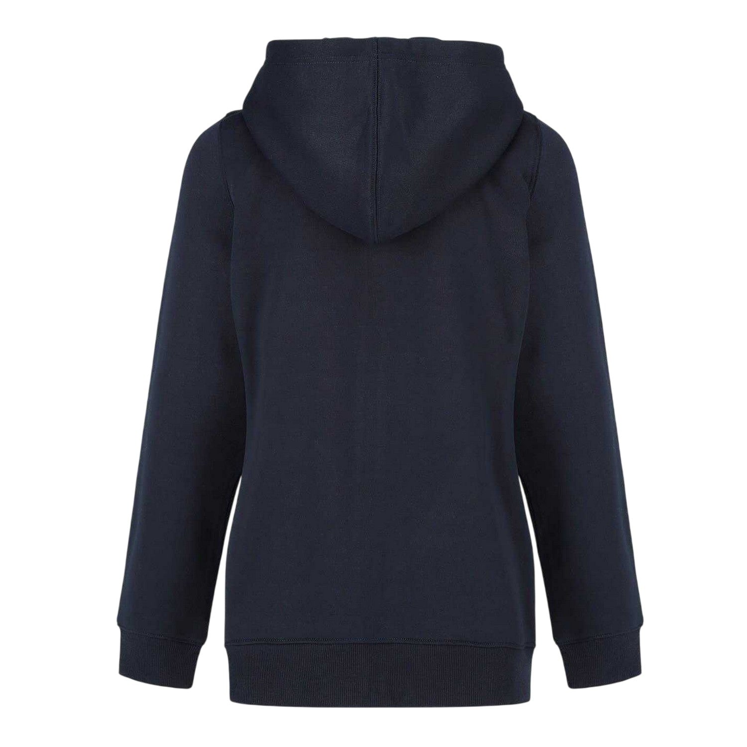 Navy - Back - Slazenger Womens-Ladies Logo Fitted Full Zip Hoodie