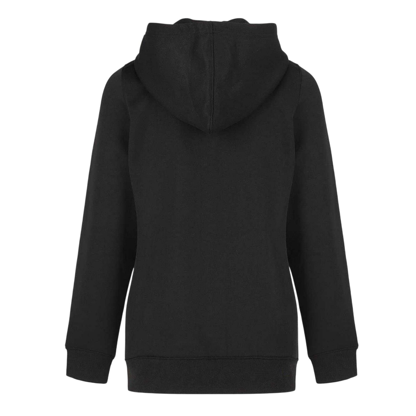 Black - Back - Slazenger Womens-Ladies Logo Fitted Full Zip Hoodie