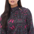 Black - Side - Ted Baker Womens-Ladies Heiydii High-Neck Blouse