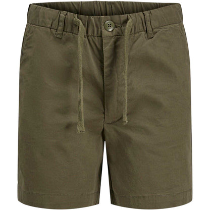 Olive Night - Front - Jack And Jones Childrens-Kids Stretch Chino Shorts