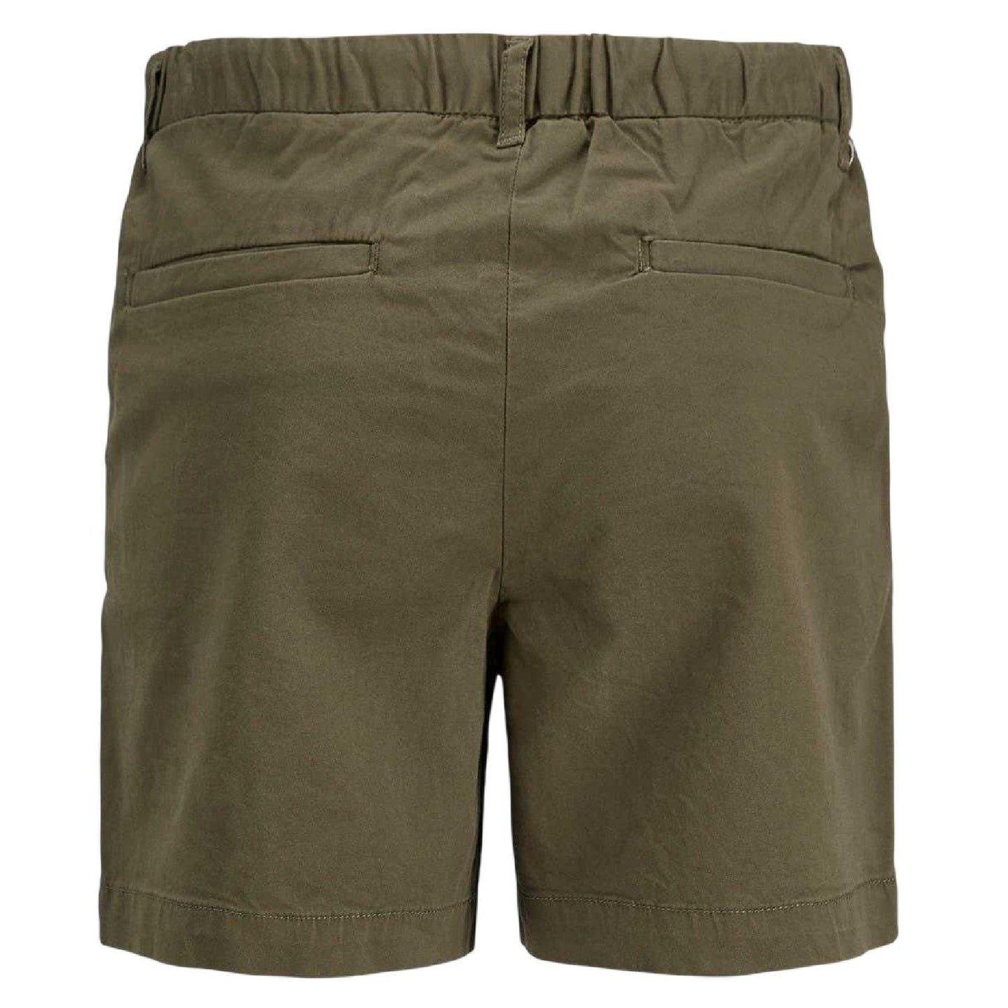 Olive Night - Back - Jack And Jones Childrens-Kids Stretch Chino Shorts