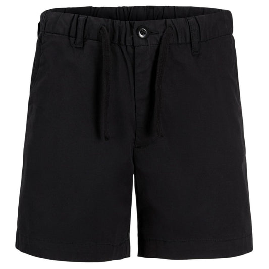 Black - Front - Jack And Jones Childrens-Kids Stretch Chino Shorts
