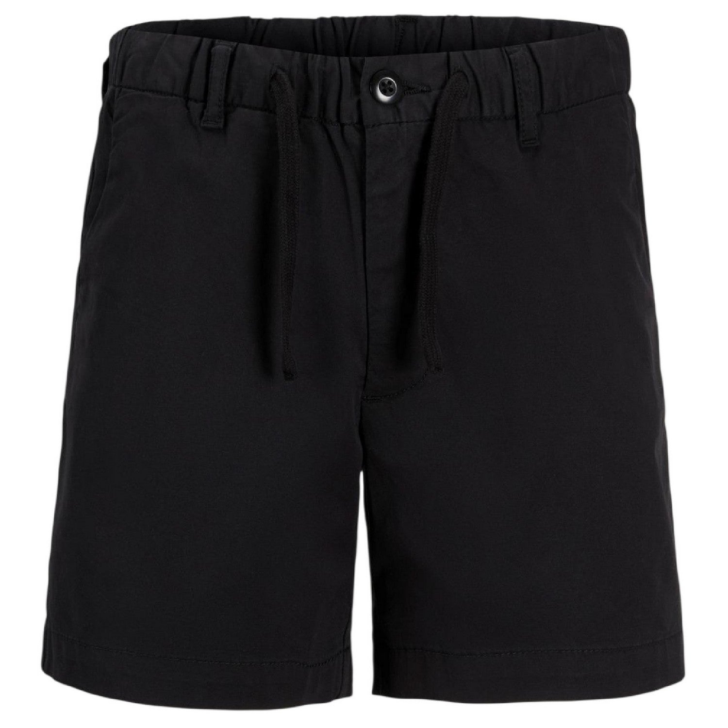 Black - Front - Jack And Jones Childrens-Kids Stretch Chino Shorts