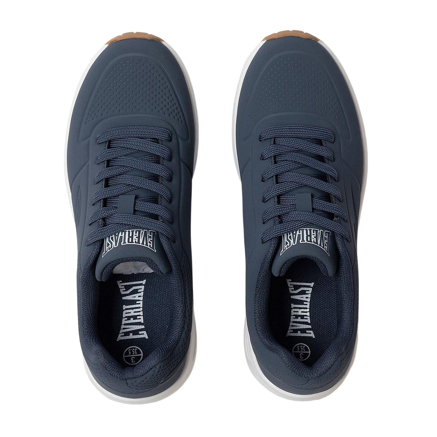Navy-White - Side - Everlast Childrens-Kids Kaiso Trainers