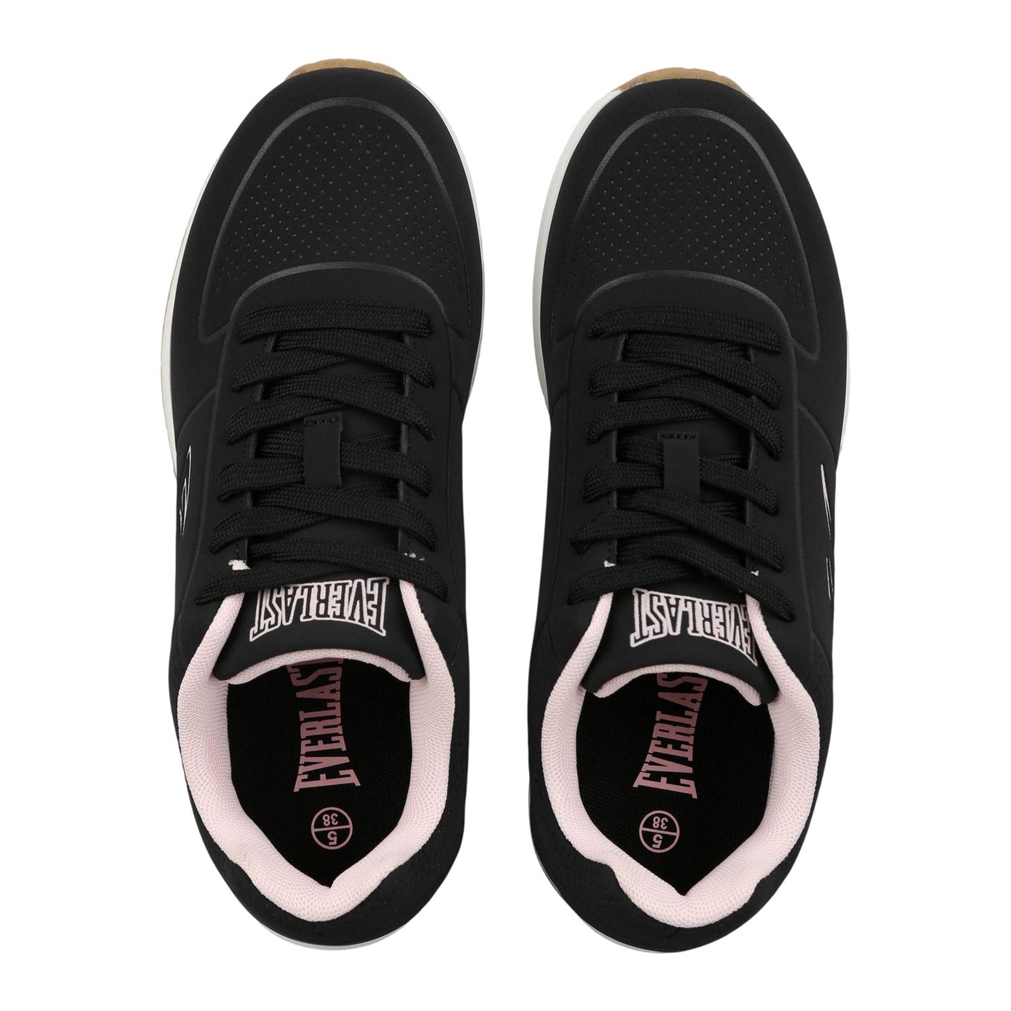 Black-Pink - Side - Everlast Childrens-Kids Kaiso Trainers