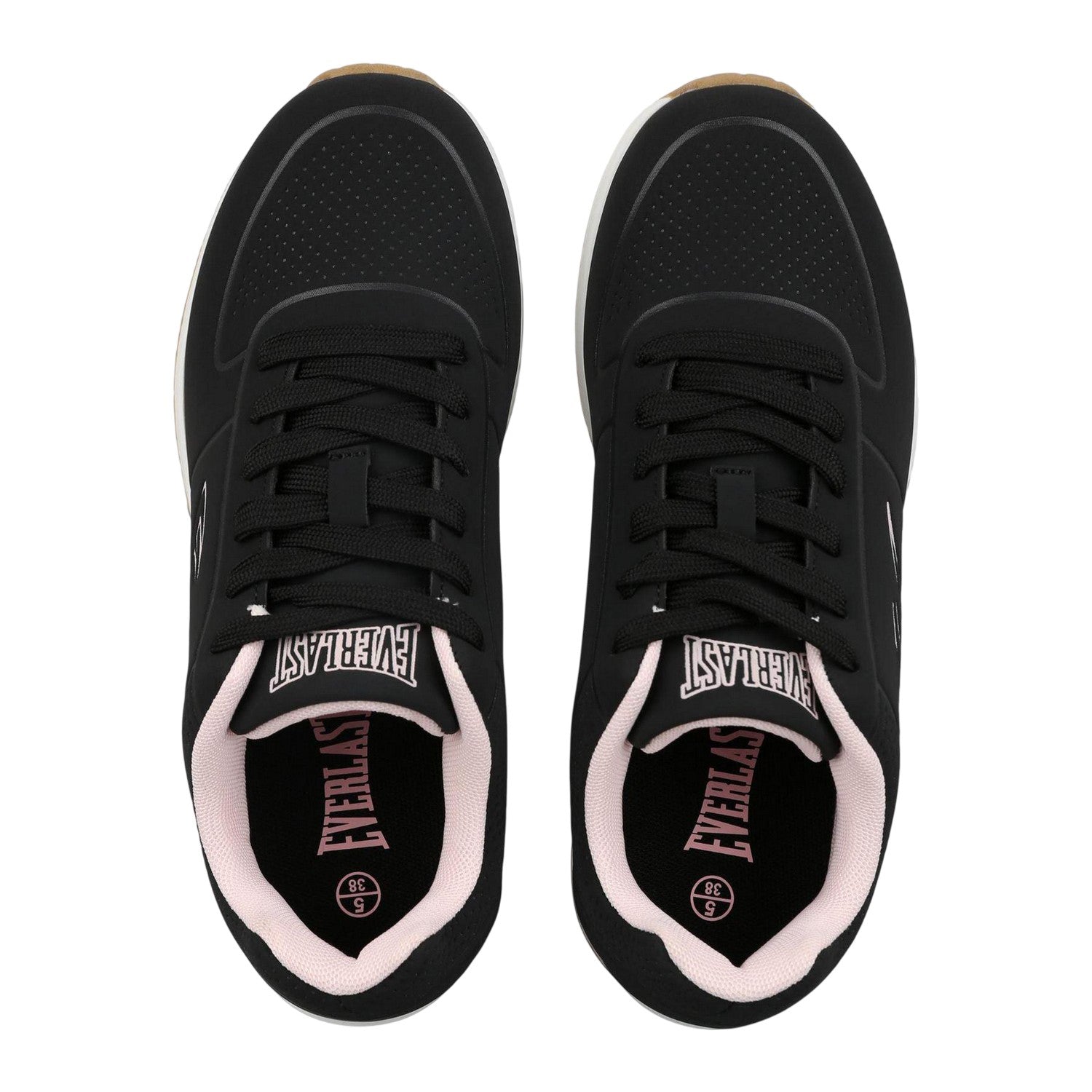 Black-Pink - Side - Everlast Childrens-Kids Kaiso Trainers
