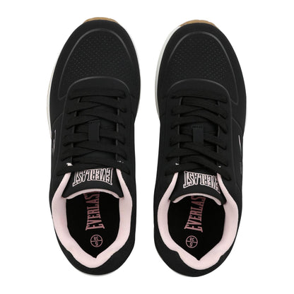 Black-Pink - Side - Everlast Childrens-Kids Kaiso Trainers