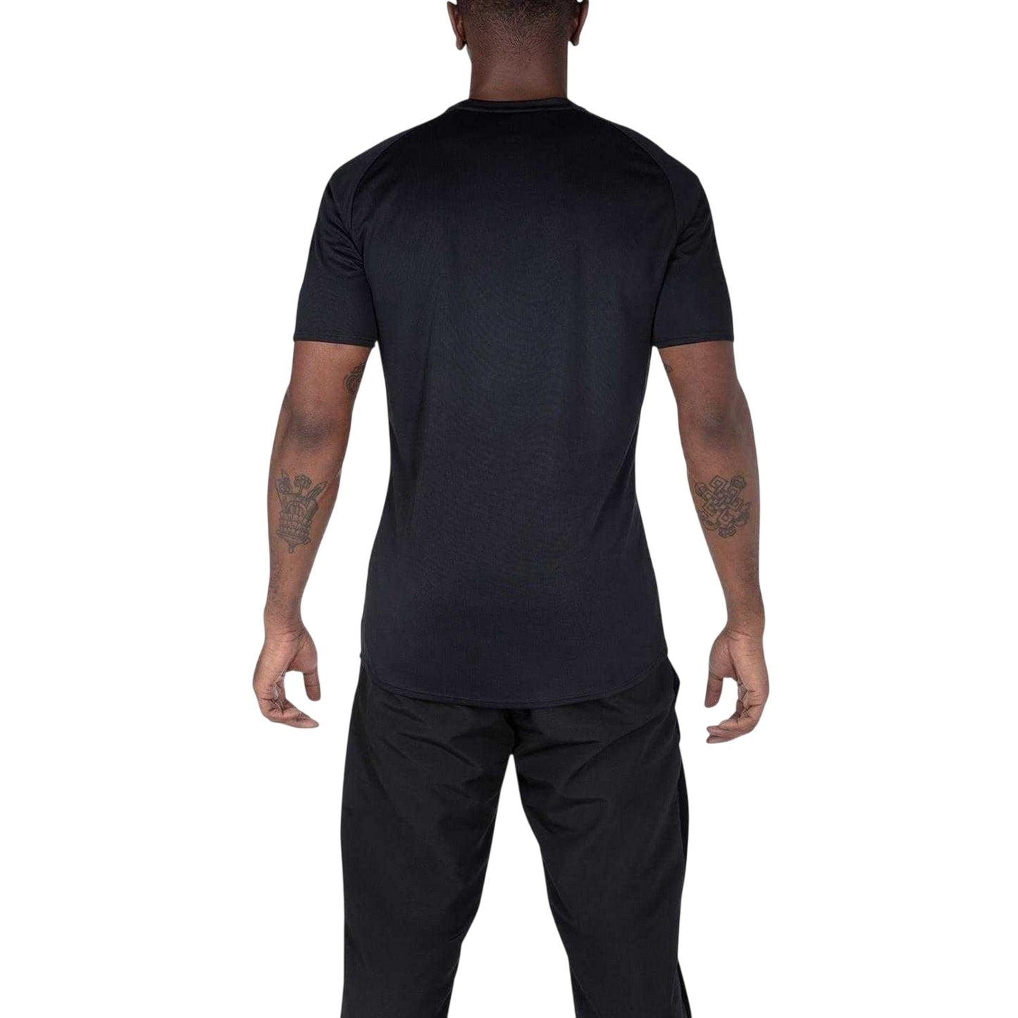 Black - Back - Canterbury Mens Essential Large Logo Vapodri T-Shirt