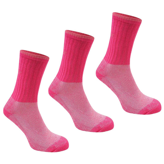 Pink - Front - Karrimor Womens-Ladies Heavyweight Boot Socks (Pack of 3)