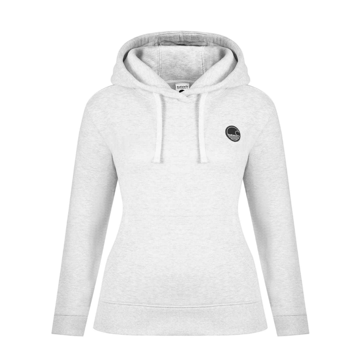 Ice Marl Marl - Front - SoulCal Womens-Ladies Wave Logo Hoodie