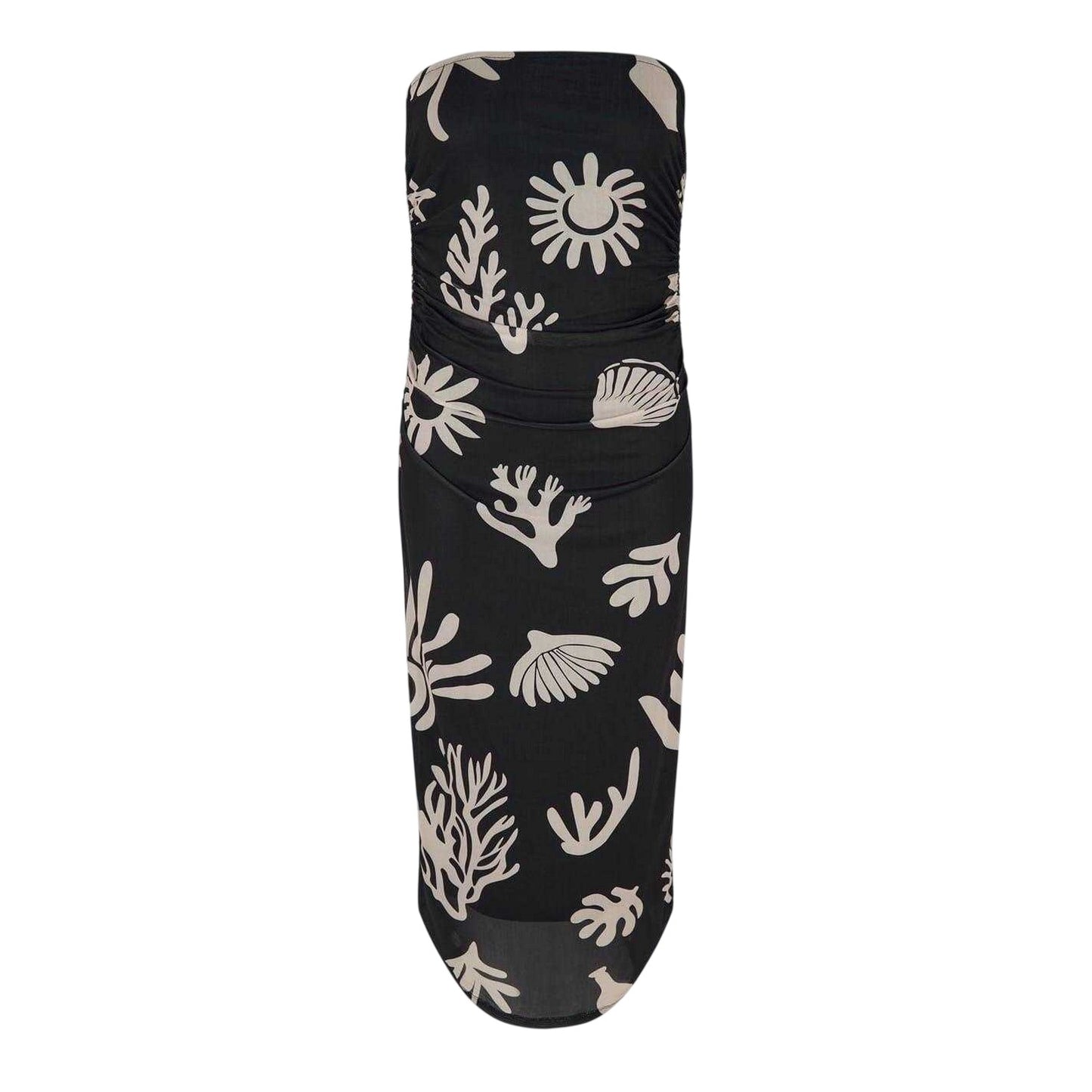 Coral - Front - Edited Womens-Ladies Wilia Coastal Midi Dress