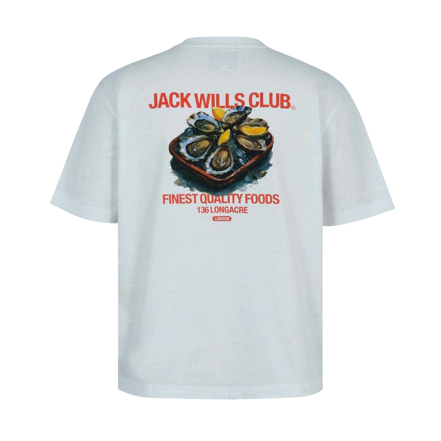 Blue - Back - Jack Wills Mens Oyster Oversized T-Shirt