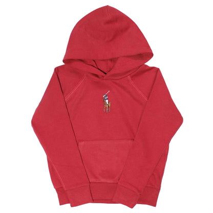 Red - Front - Ralph Lauren Girls Pony Hoodie