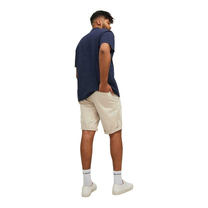 Oxford Tan - Back - Jack And Jones Mens Bowie Plus Chino Shorts