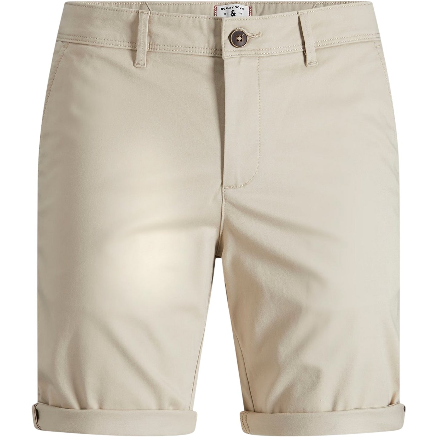 Oxford Tan - Front - Jack And Jones Mens Bowie Plus Chino Shorts