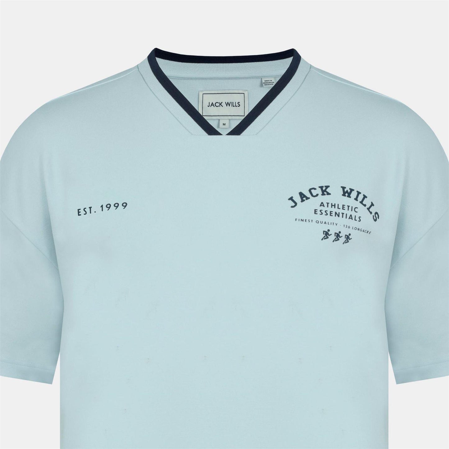 Baby Blue - Lifestyle - Jack Wills Mens V Neck T-Shirt