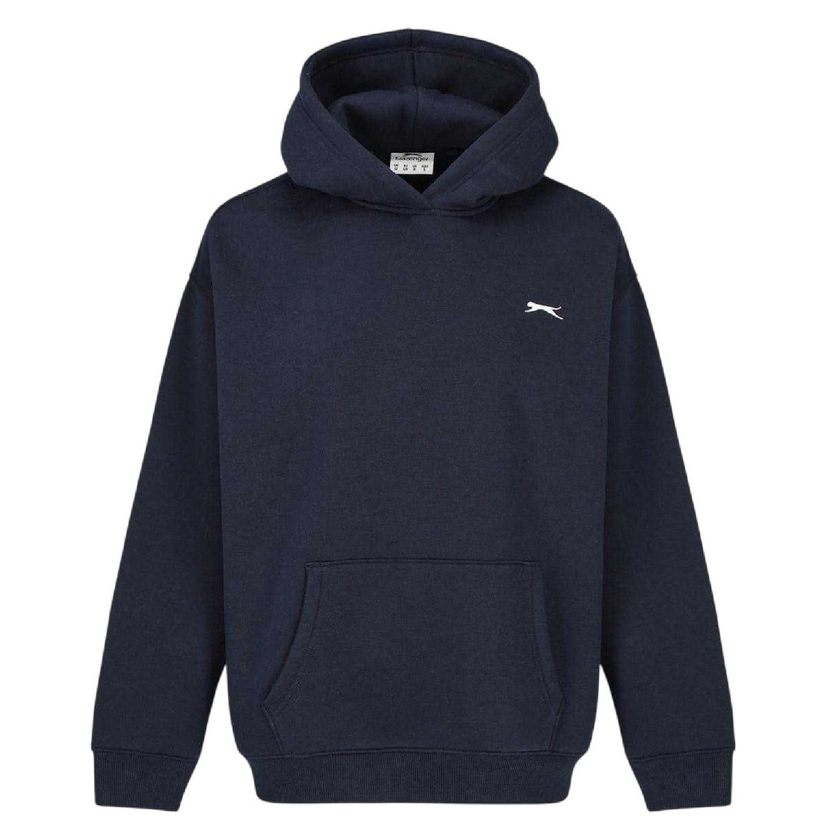 Navy - Front - Slazenger Womens-Ladies Logo Hoodie