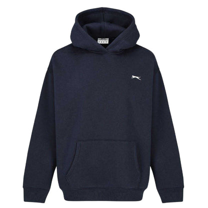Navy - Front - Slazenger Womens-Ladies Logo Hoodie