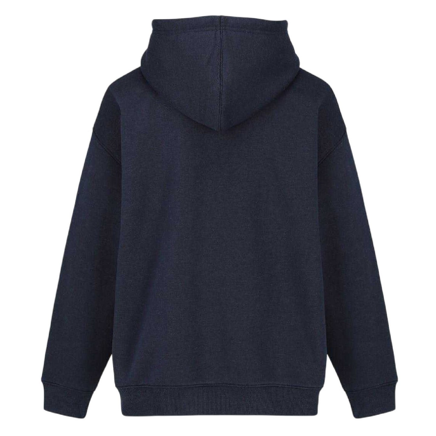 Navy - Back - Slazenger Womens-Ladies Logo Hoodie