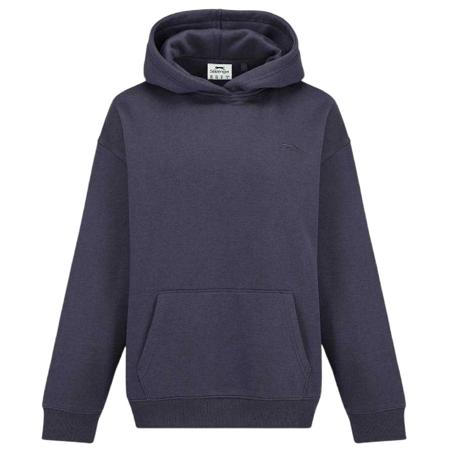 Charcoal - Front - Slazenger Womens-Ladies Logo Hoodie
