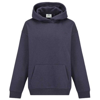 Charcoal - Front - Slazenger Womens-Ladies Logo Hoodie