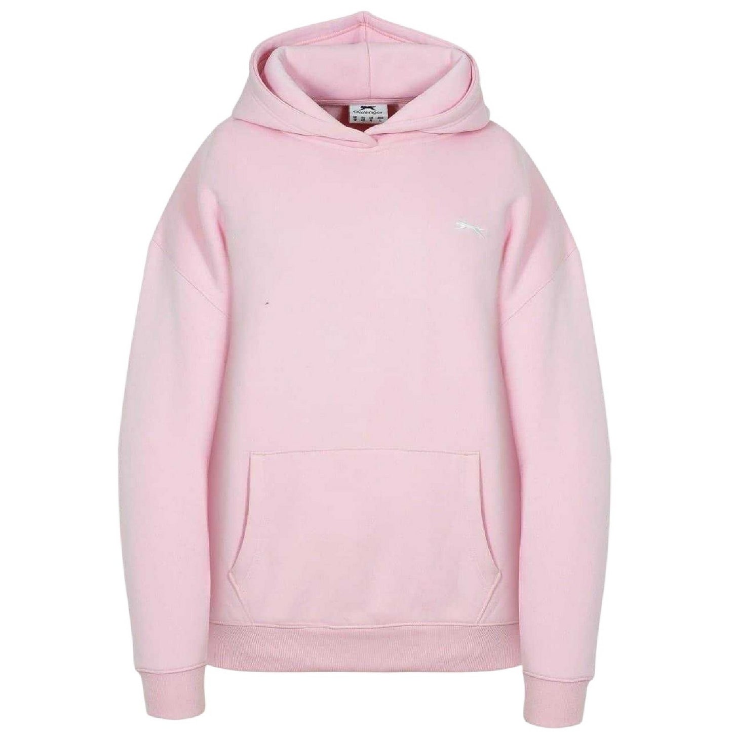 Baby Pink - Front - Slazenger Womens-Ladies Logo Hoodie