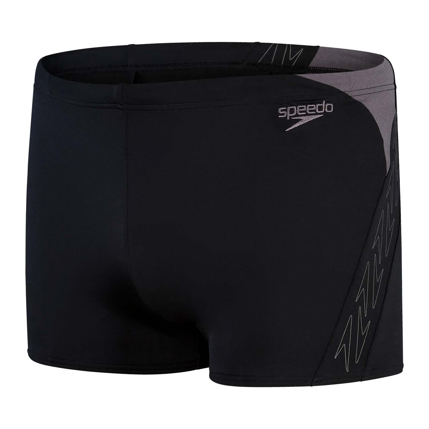 Black-Grey - Front - Speedo Mens Hyper Boom Splice Shorts