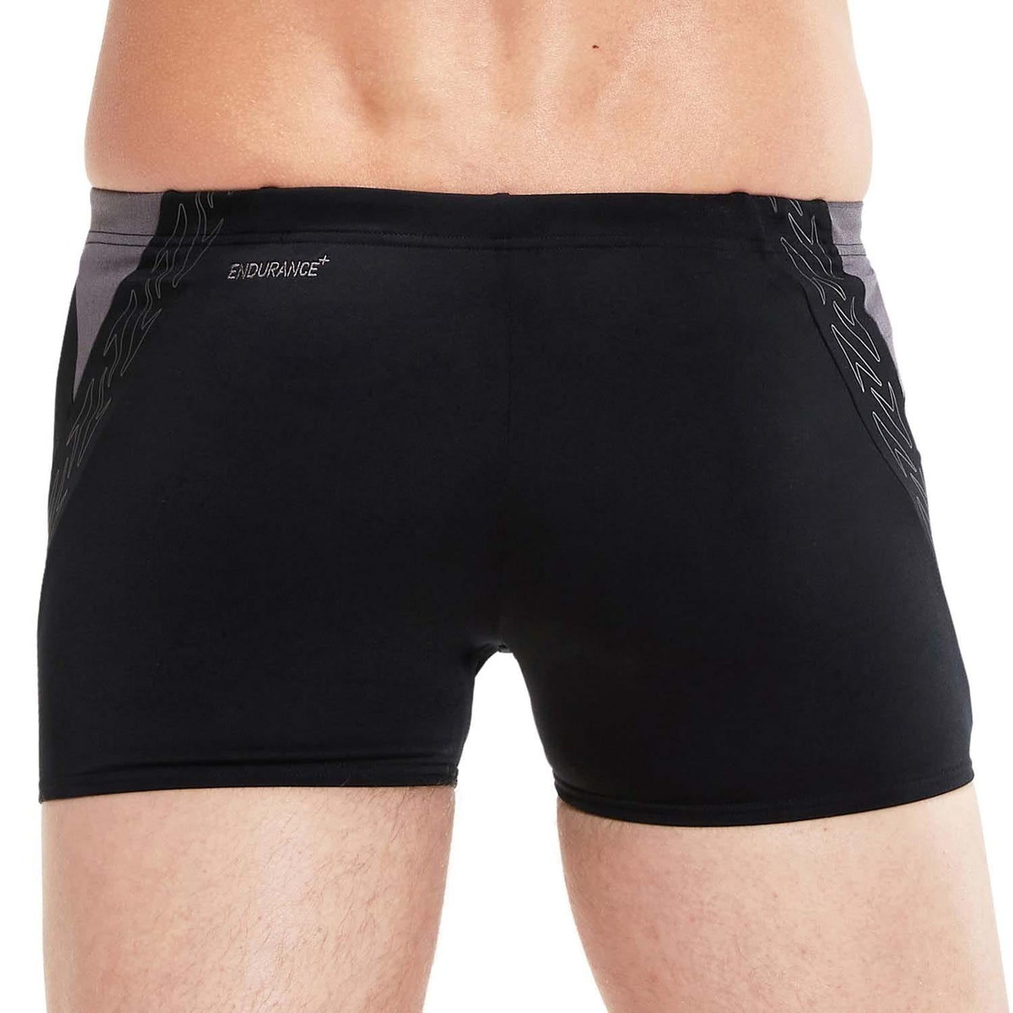 Black-Grey - Back - Speedo Mens Hyper Boom Splice Shorts