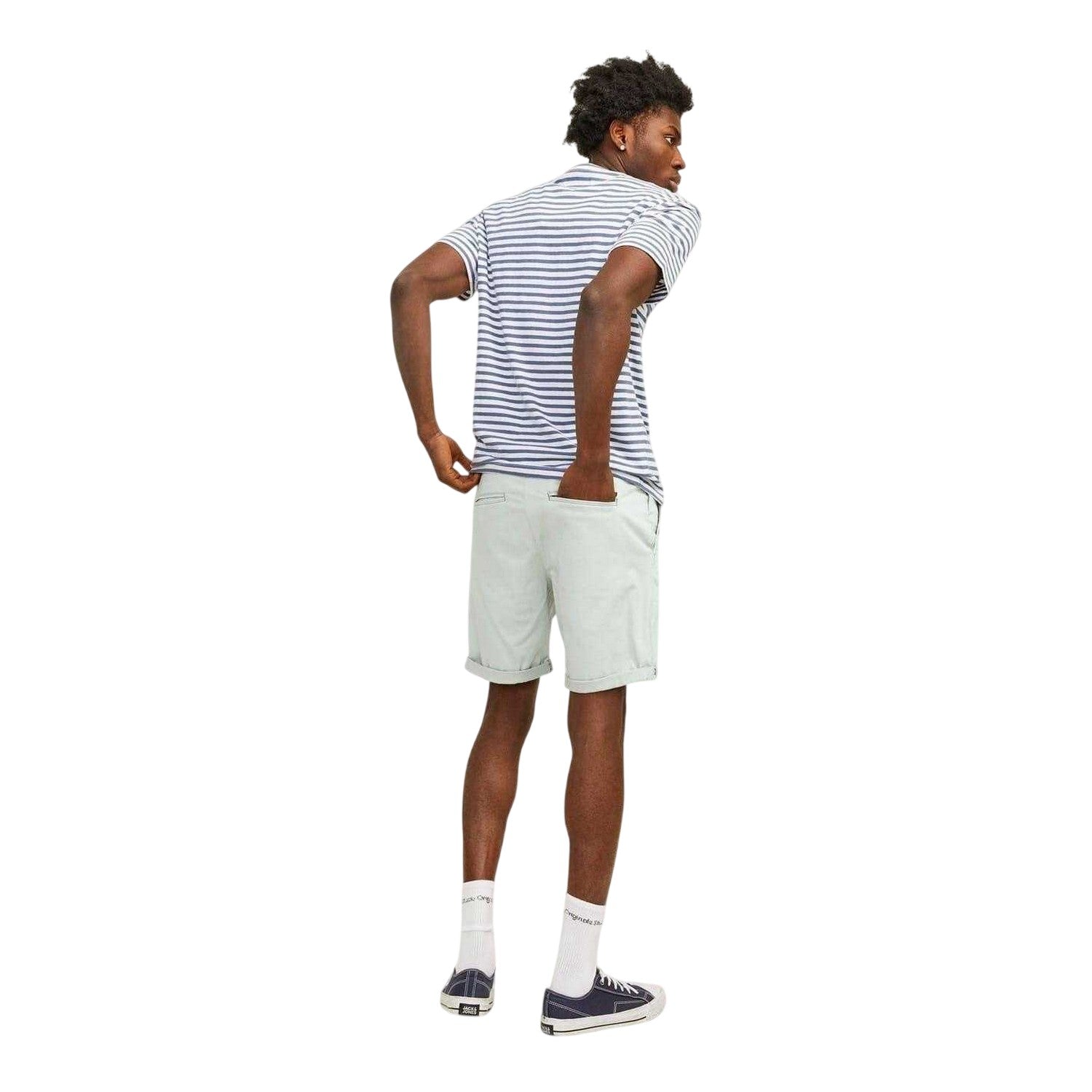 Desert Sage - Back - Jack And Jones Mens JJIBowie Chino Shorts