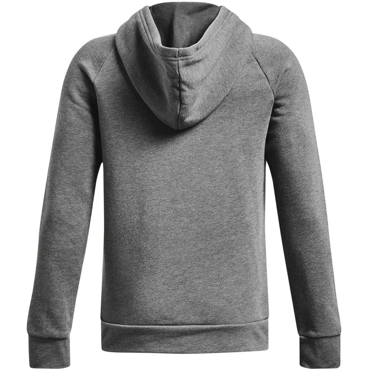 Light Grey Heather Marl - Back - Under Armour Boys Rival Fleece Overhead Raglan Hoodie