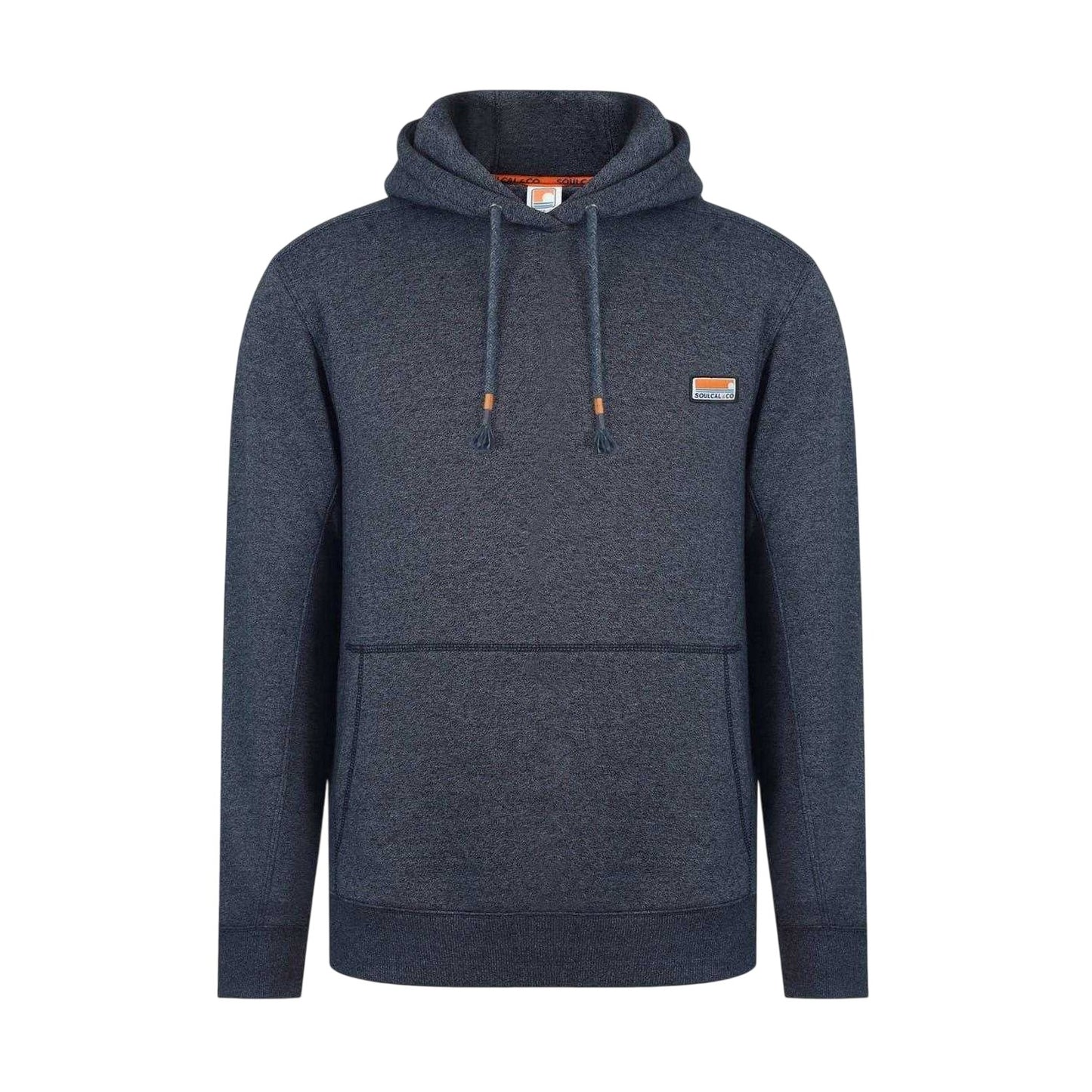 Dark Charcoal Marl - Front - SoulCal Mens Oth Signature Hoodie