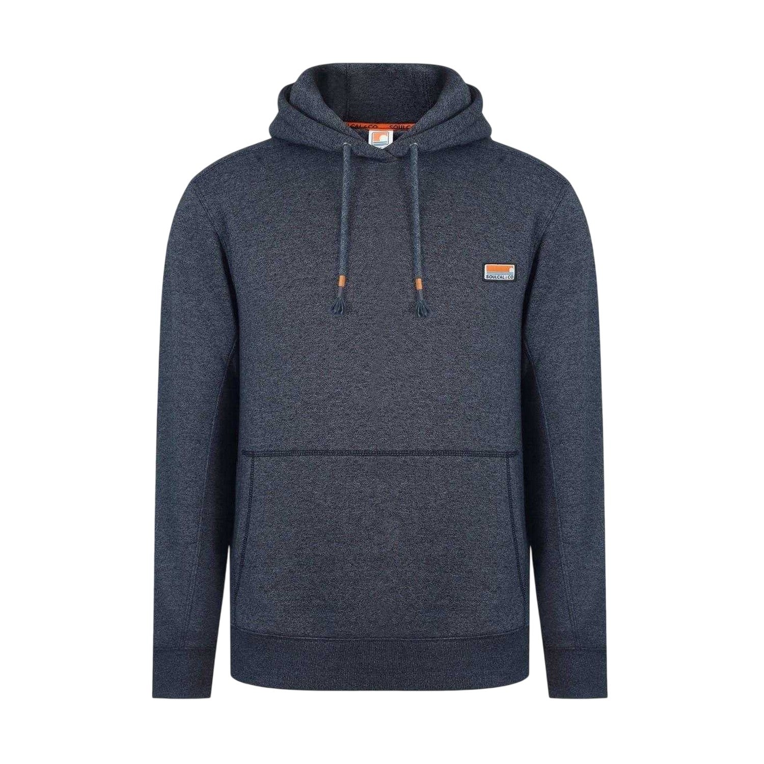 Dark Charcoal Marl - Front - SoulCal Mens Oth Signature Hoodie