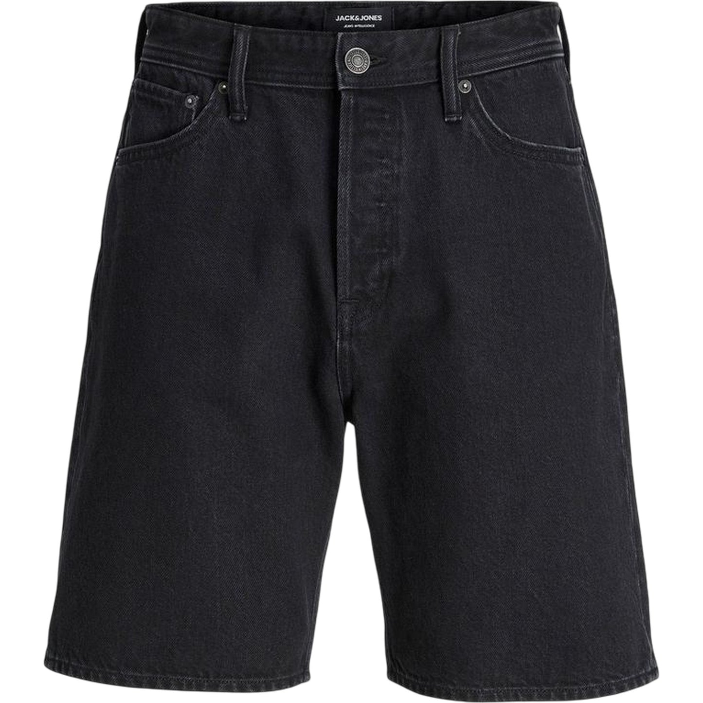 Black Denim - Front - Jack And Jones Mens Tony Jean Shorts