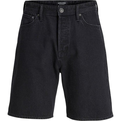 Black Denim - Front - Jack And Jones Mens Tony Jean Shorts