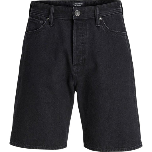 Black Denim - Front - Jack And Jones Mens Tony Jean Shorts