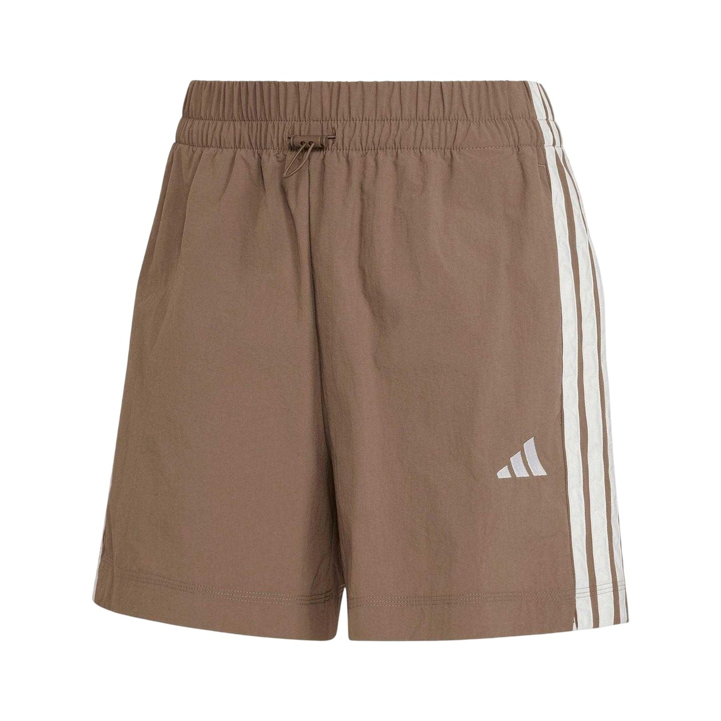 Olive Strata - Front - Adidas Womens-Ladies Track Shorts