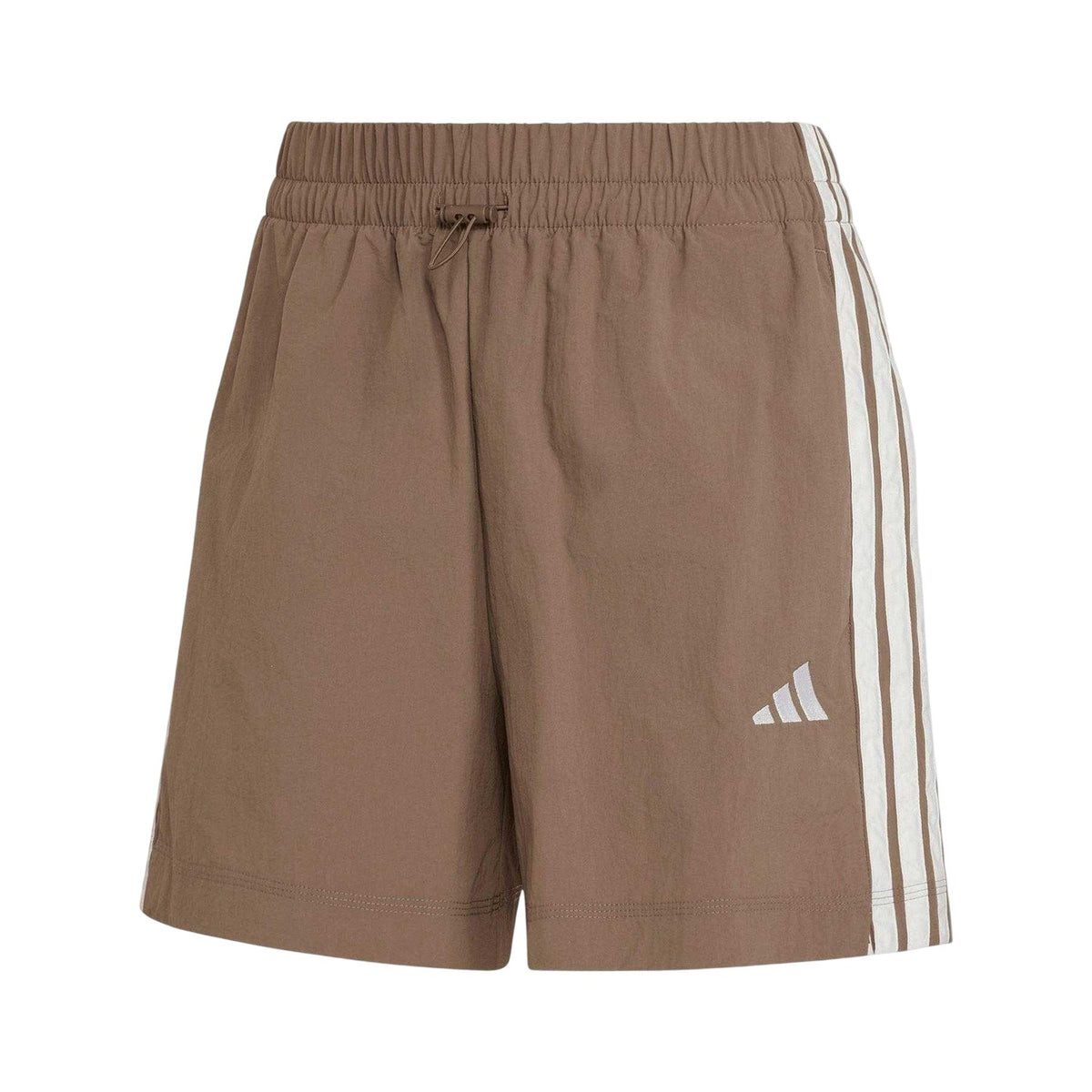 Olive Strata - Front - Adidas Womens-Ladies Track Shorts